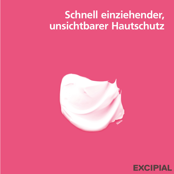 Excipial Protect Handcreme Spenderflasche mit Schutzschild-Symbol.